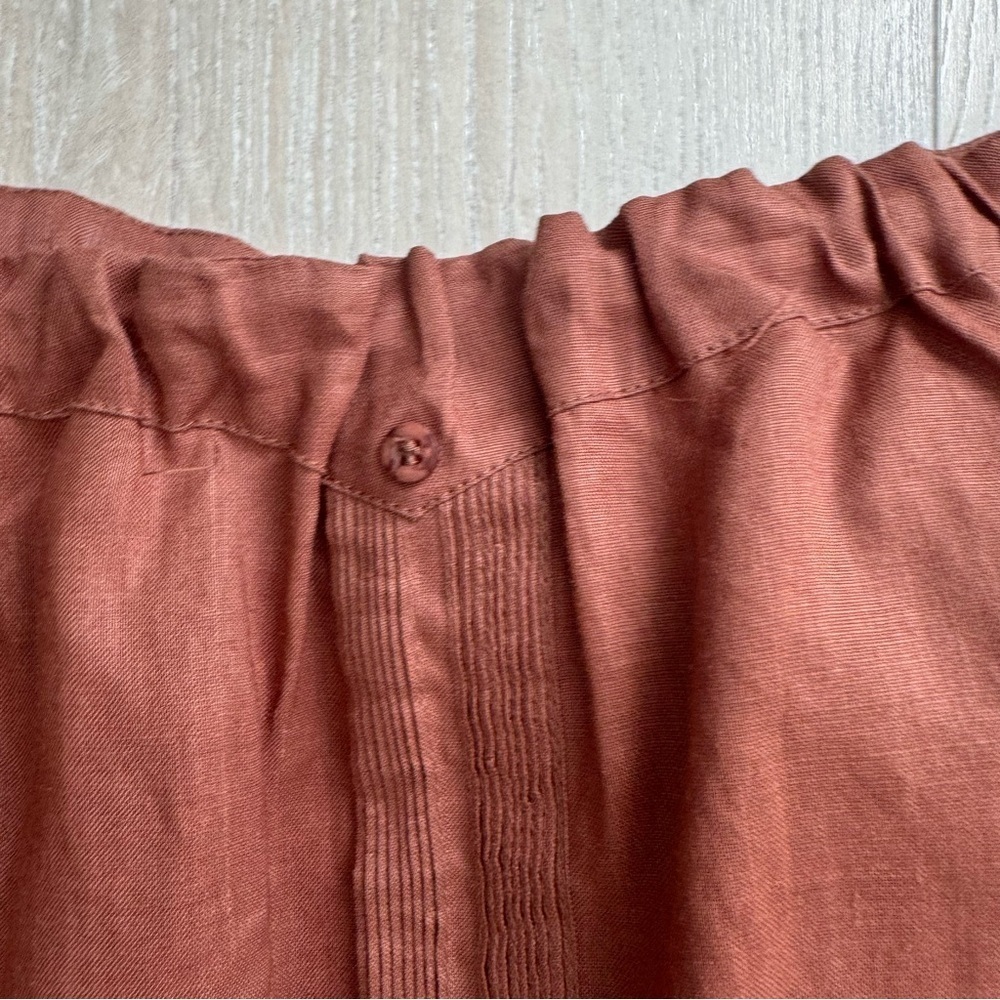 Rust Off-Shoulder Blouse - Picture 5 of 8